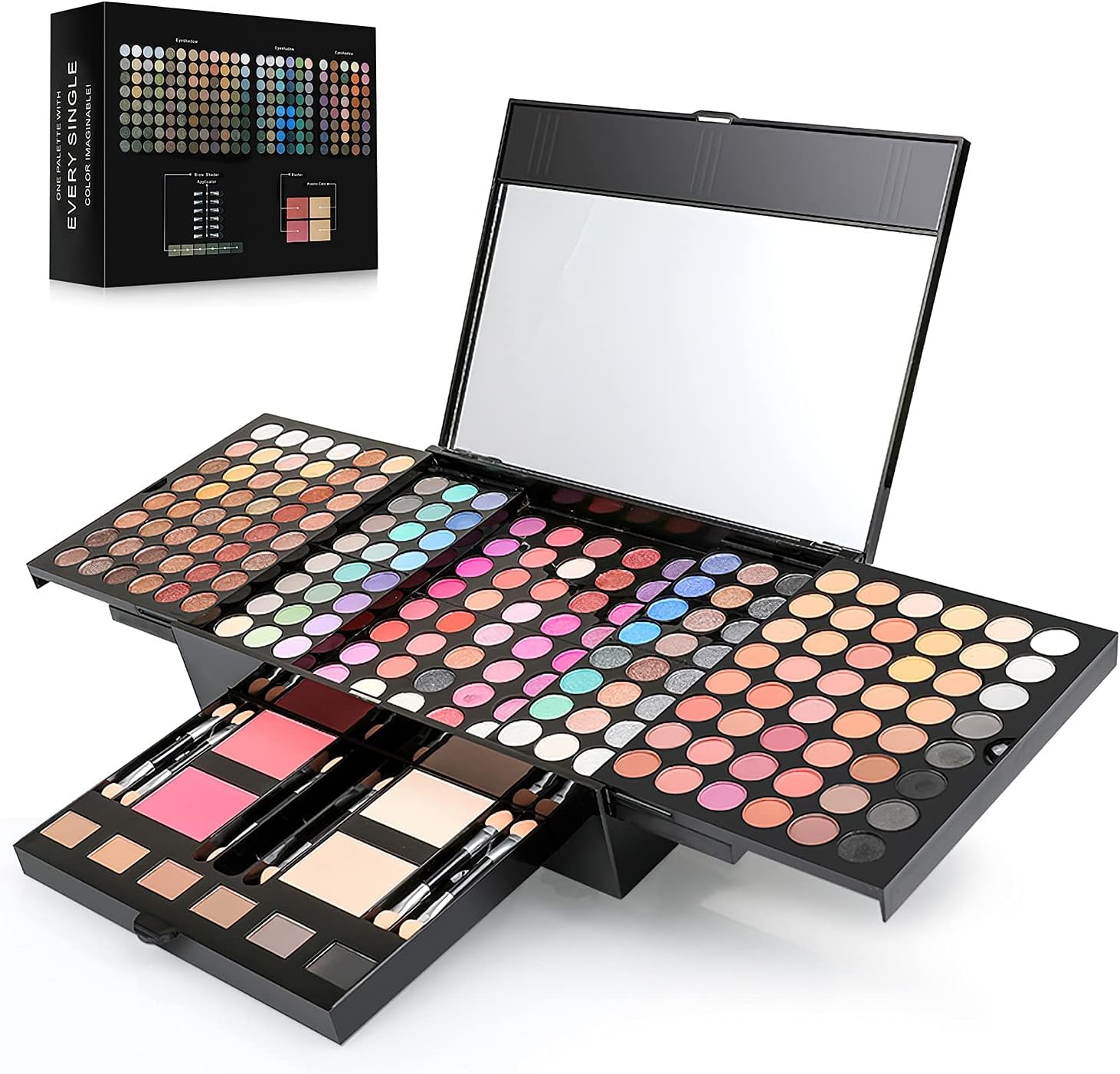 194 Colors Cosmetic Make up Palette Set Kit with Eyeshadow Blusher