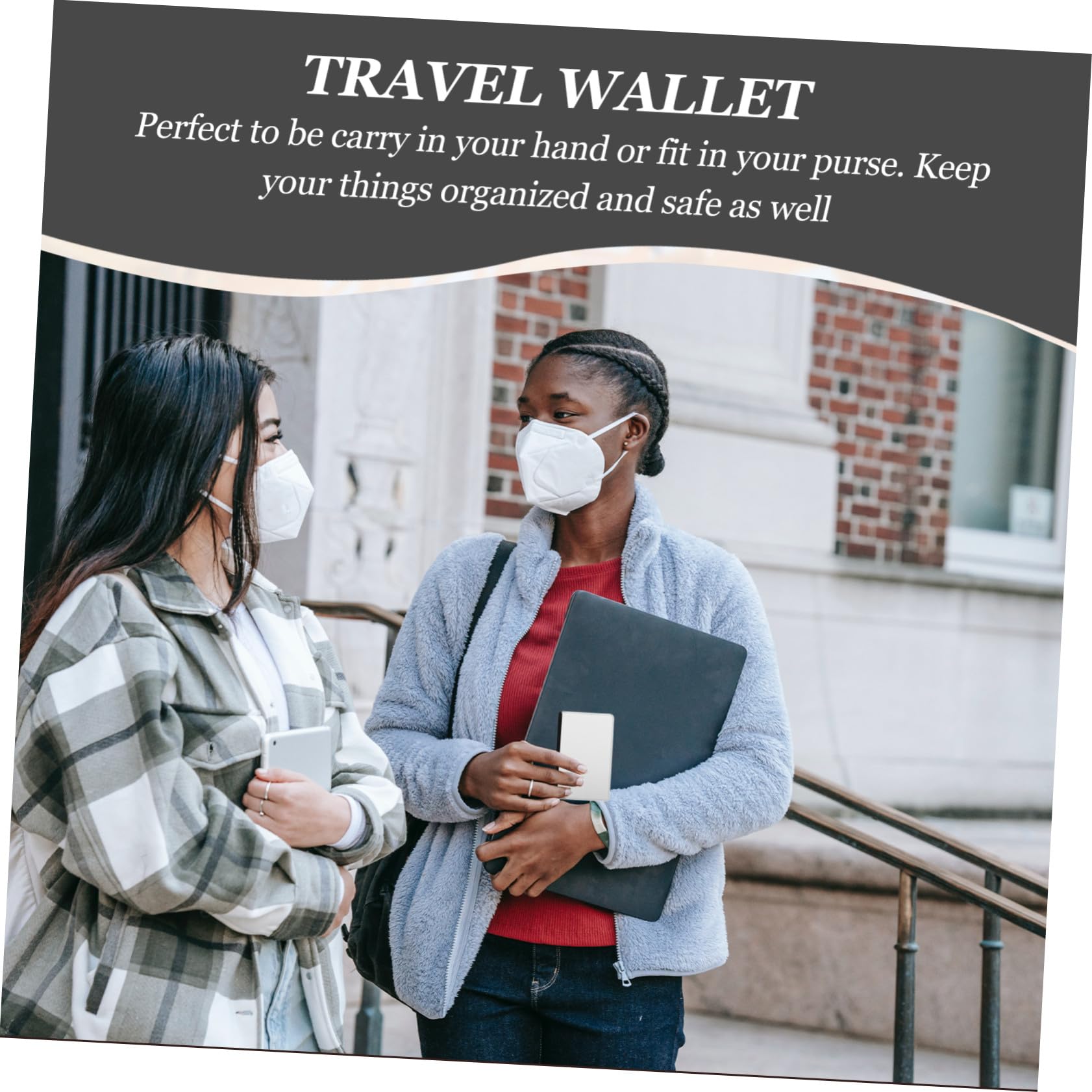 Toyvian 3 Pezzi Portadocumenti da Viaggio in Pelle PU con Trasferimento Termico, Custodia Passaporto Compatta, per Riporre Carte e Contanti, Viaggio