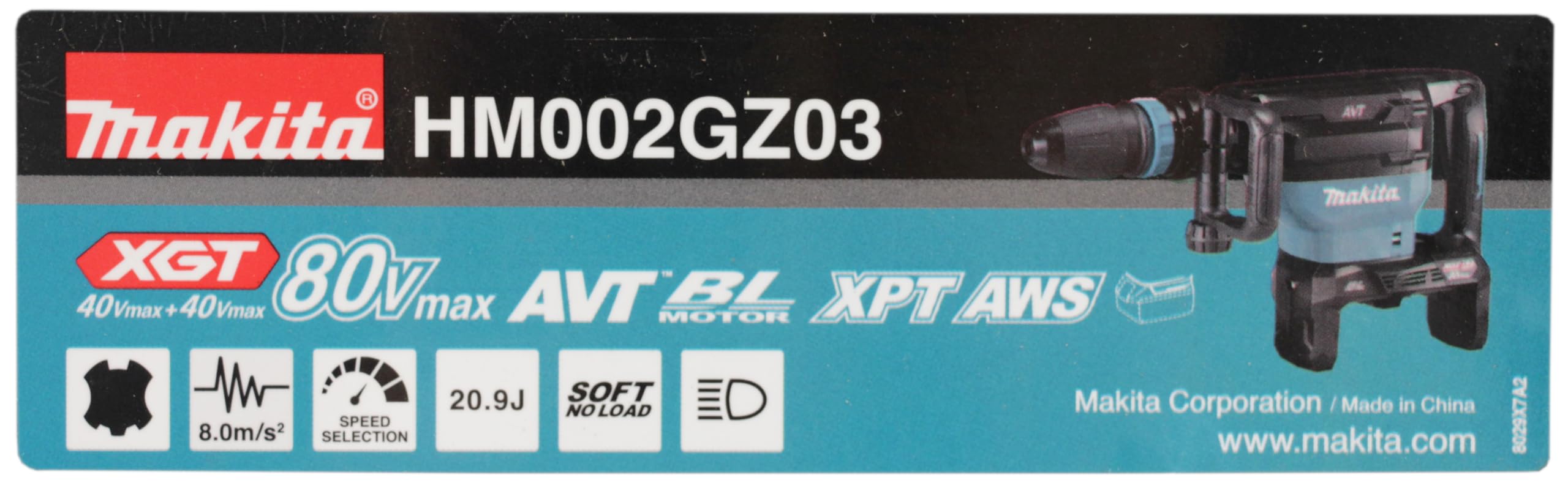 Makita GA051GZ szlifierka kątowa 40 V maks. (bez akumulatora, bez ładowarki)