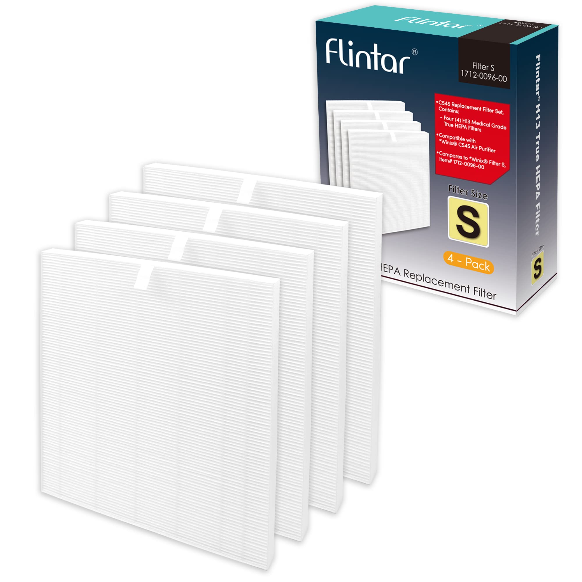Flintar C545 Replacement Filter S, Compatible with Winix C545 Air Purifier, Part Number 1…