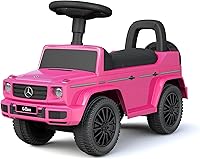 BestRideOnCars Mercedes G-Wagon Pink Push Ride-On Car for Toddlers 1-3: Lights, Horn, Music, Storage