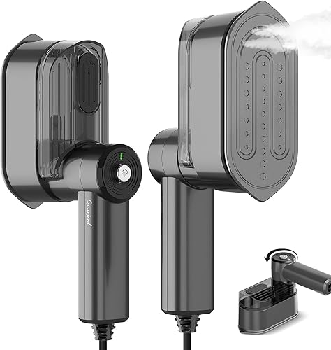 Miniatura 10 de Vaporizador de viaje para ropa, plancha pequeña, vaporizador portátil de 1000 W y mini plancha, calor rápido de 10 segundos, mini vaporizador de