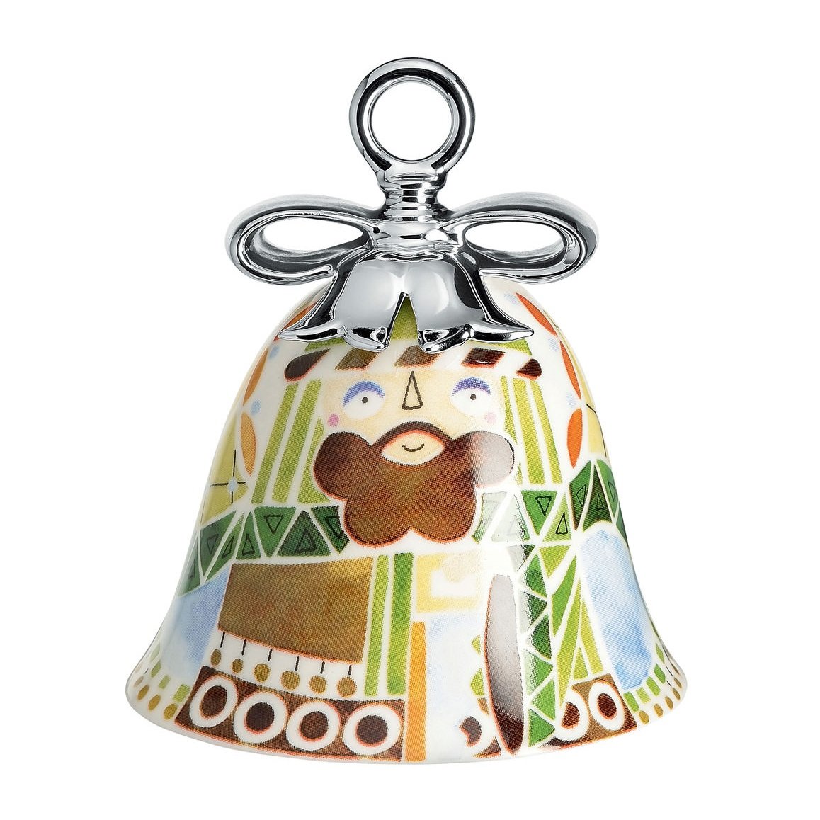 Alessi Multi-Colour Mw40 Christmas Decorated Porcelain, 7.2 X 7.2 X 8.5 Cm Size 3