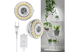 SANSI Puck Grow Light: Small, Full-Spectrum, Dimmable LED Grow Lamp for Indoor Plants