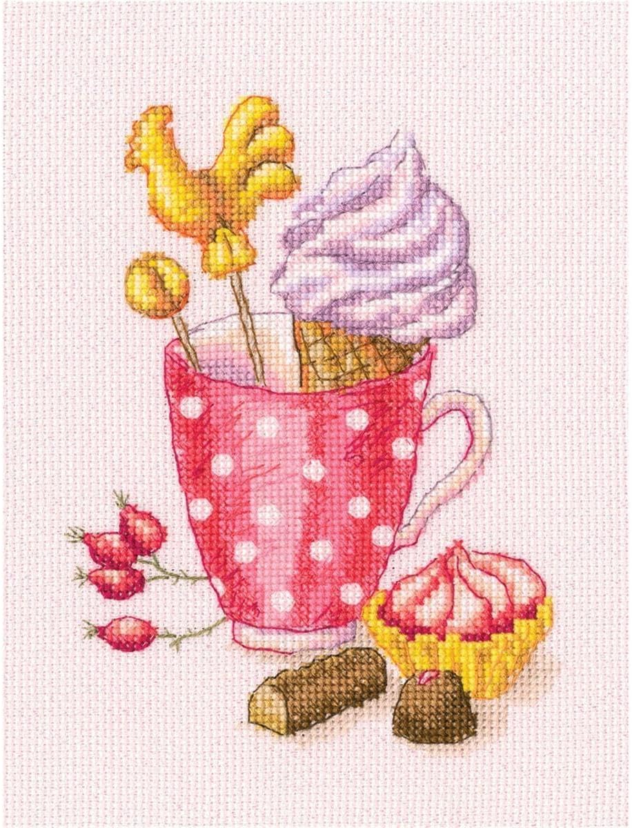 RTO Cross Stitch Kit 4.72"X6.5"-Sweet Joy (14 Count)