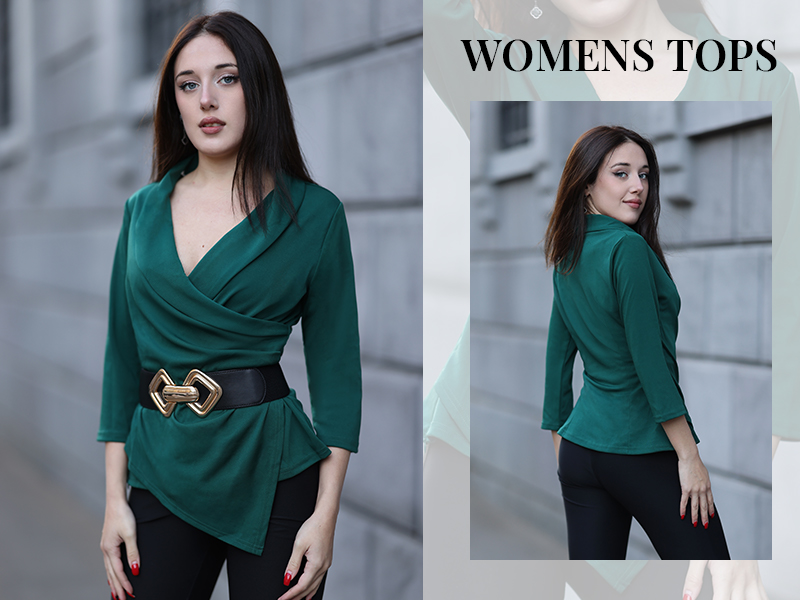 GRACE KARIN Mouwloze blouse voor dames, elegant, zakelijk