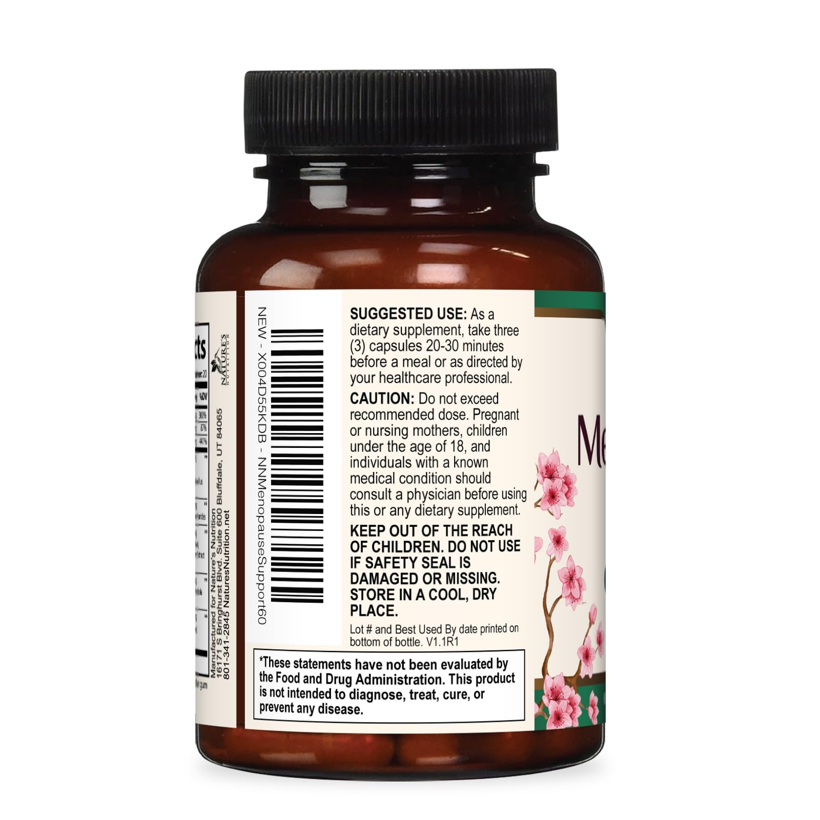 Menopause Supplements for Women - Best Probiotics for Women, Dong Quai, Black Cohosh, Ashwagandha - Natural Menopause Relief Support for Mild Hot Flashes & Night Sweats - Bottled in USA - 60 Capsules — Amazon image 8