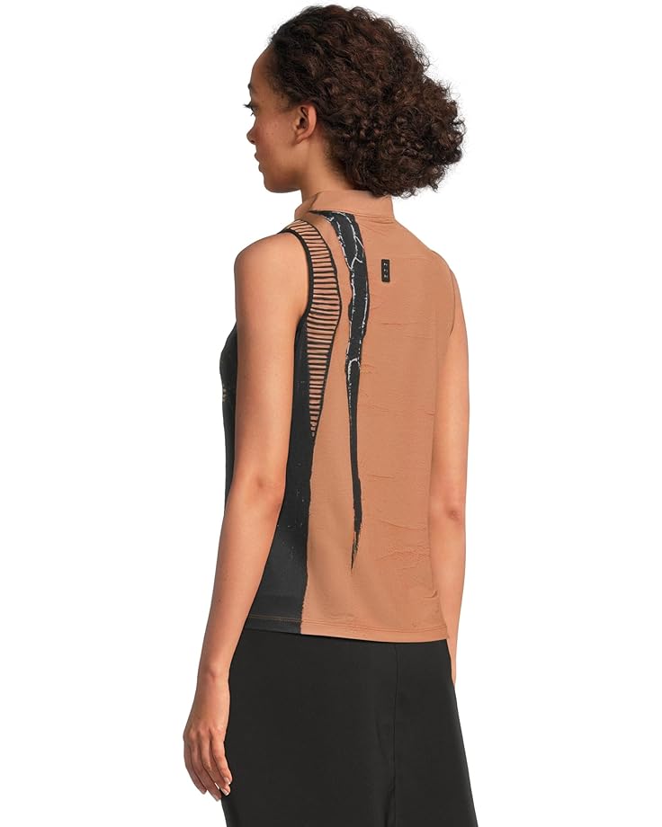 Jamie Sadock Canvas Mache Print Sleeveless Polo - #3 of 5