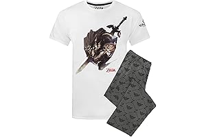 Pyjamas Mens Nintendo T Shirt & Lounge Pants Sleepwear Set