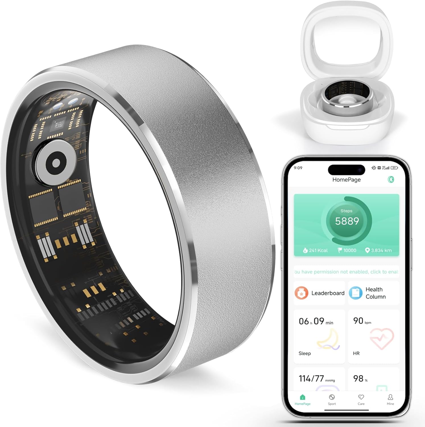 Smart Fitness Ring for Men & Women – Health...