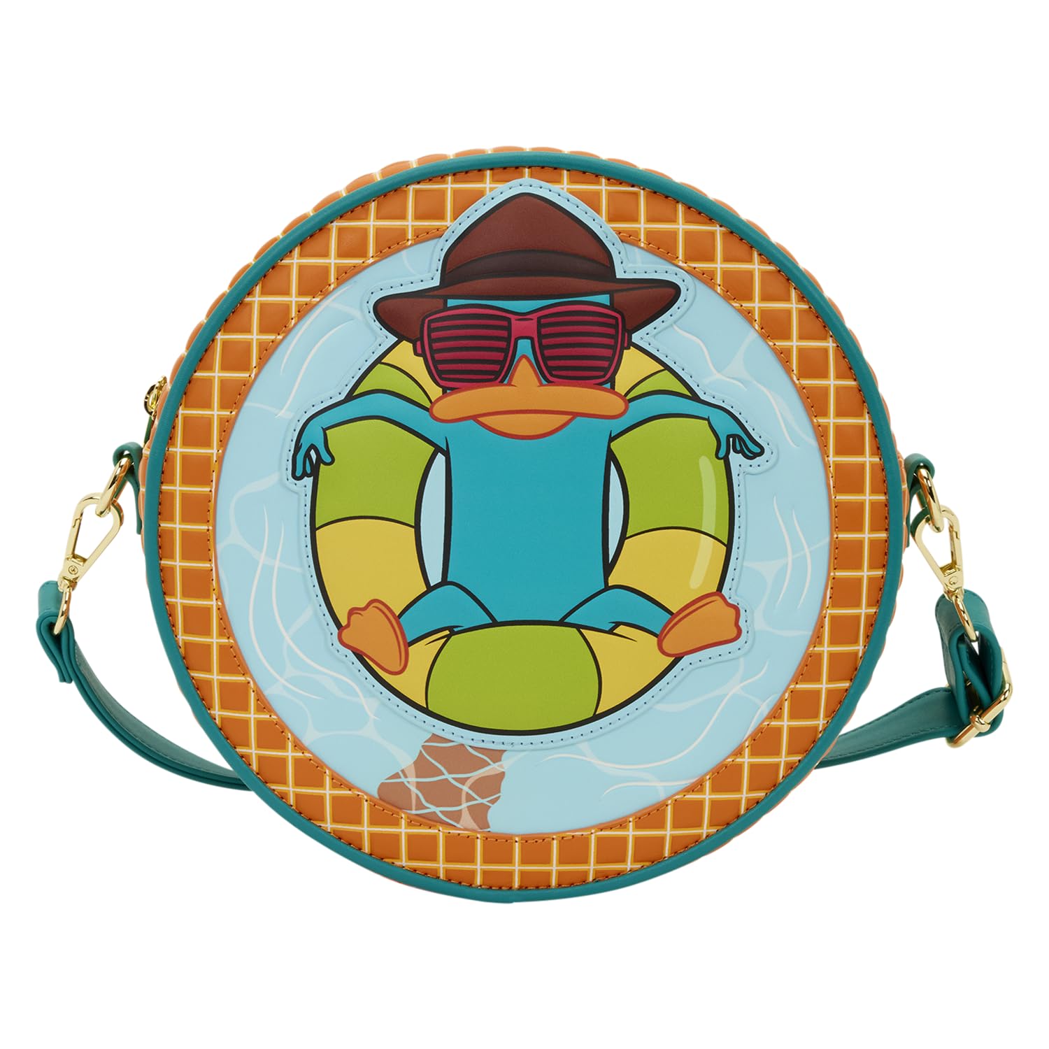 Loungefly Disney : Phineas et Ferb – Perry l'ornithorynque – Bretelles réglables – Sac à bandoulière – Idéal pour les enfants et les adultes – Sacs de collection