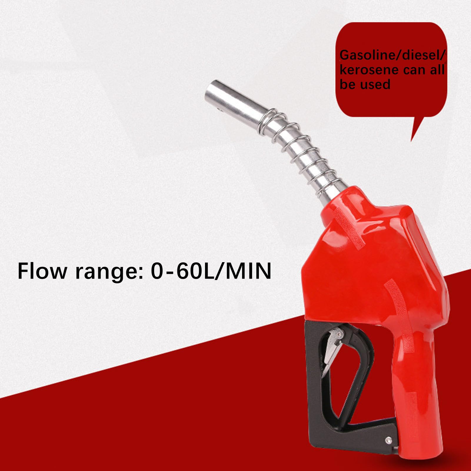 Pistolet de Distribution Automatique pour Diesel et Fioul, 3/4", Débit 0–60 l/min – Arrêt Automatique, Pompe Autosuçante