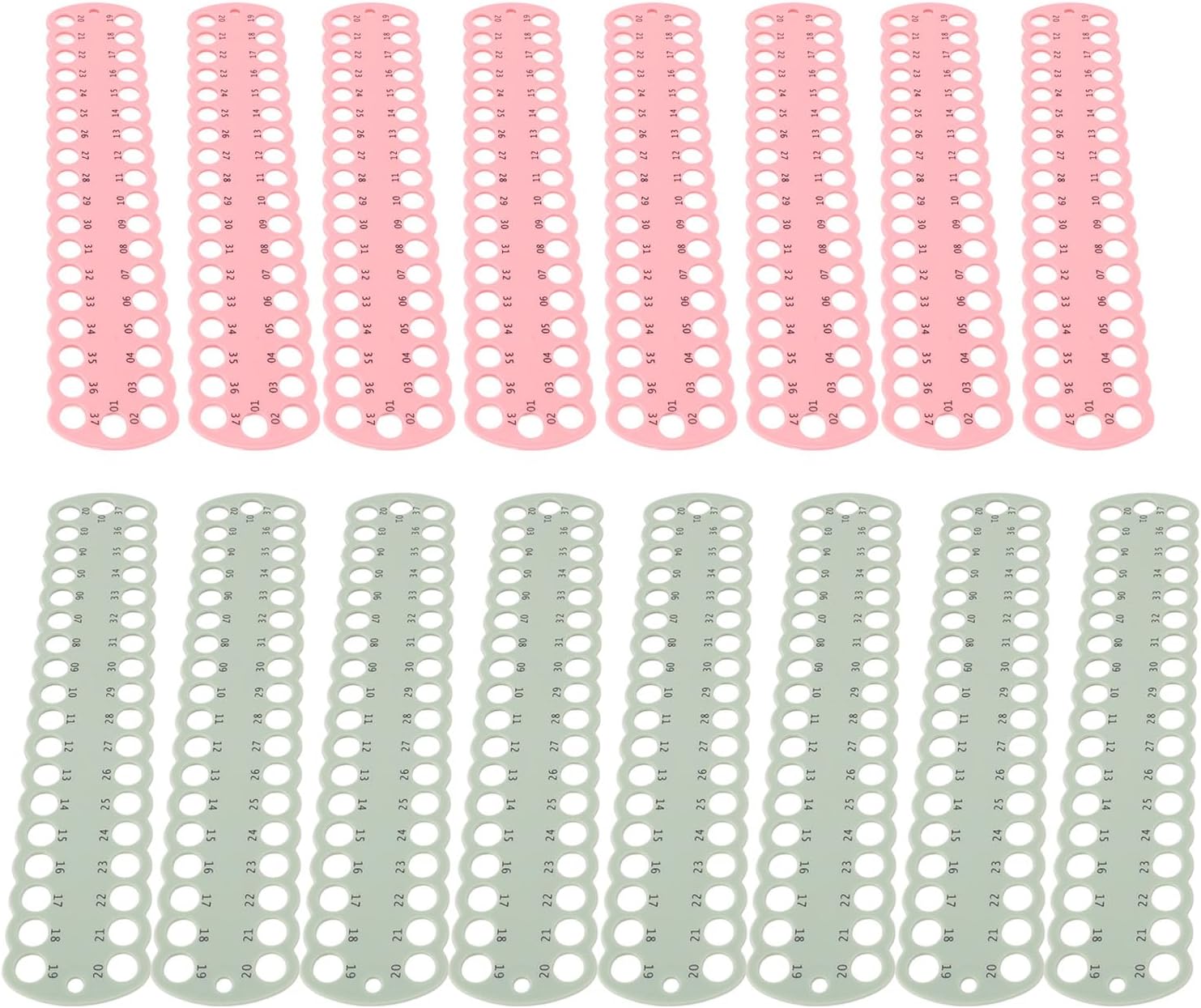 evhooe 16pcs 37 Positions Embroidery Floss Organizer Convenient Sorting Needlework Thread Holder Storage Tool Needlework Project Card