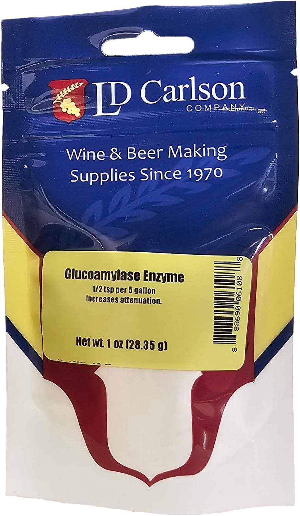 Home Brewing Supplies - 6108 Glucoamylase Enzyme - 1 Ounce