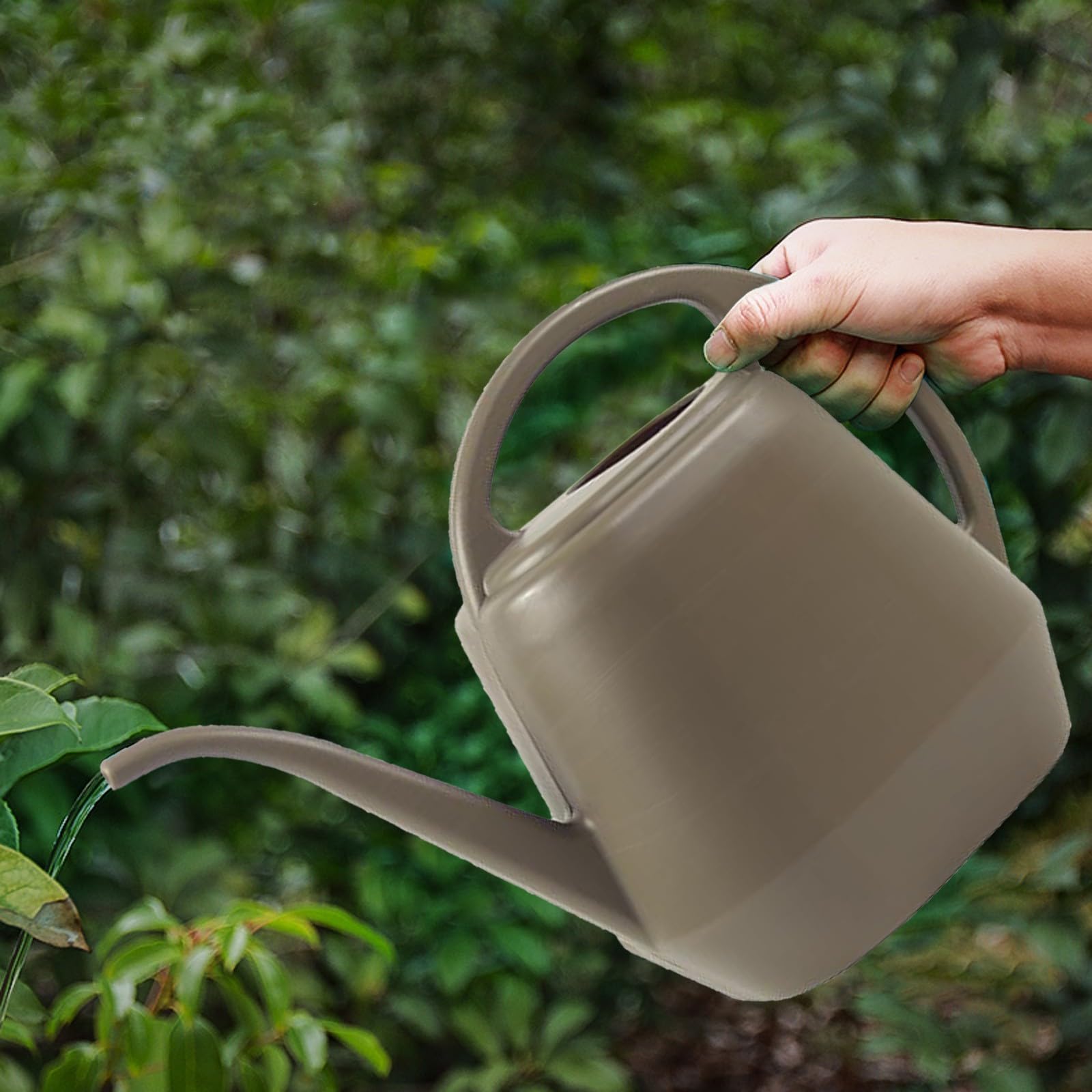 Annaffiatoio Da 4 Litri In Plastica Con Becco Lungo - Blu Scuro - Ideale Per Piante Da Giardino, Fiori E Verdure - 3
