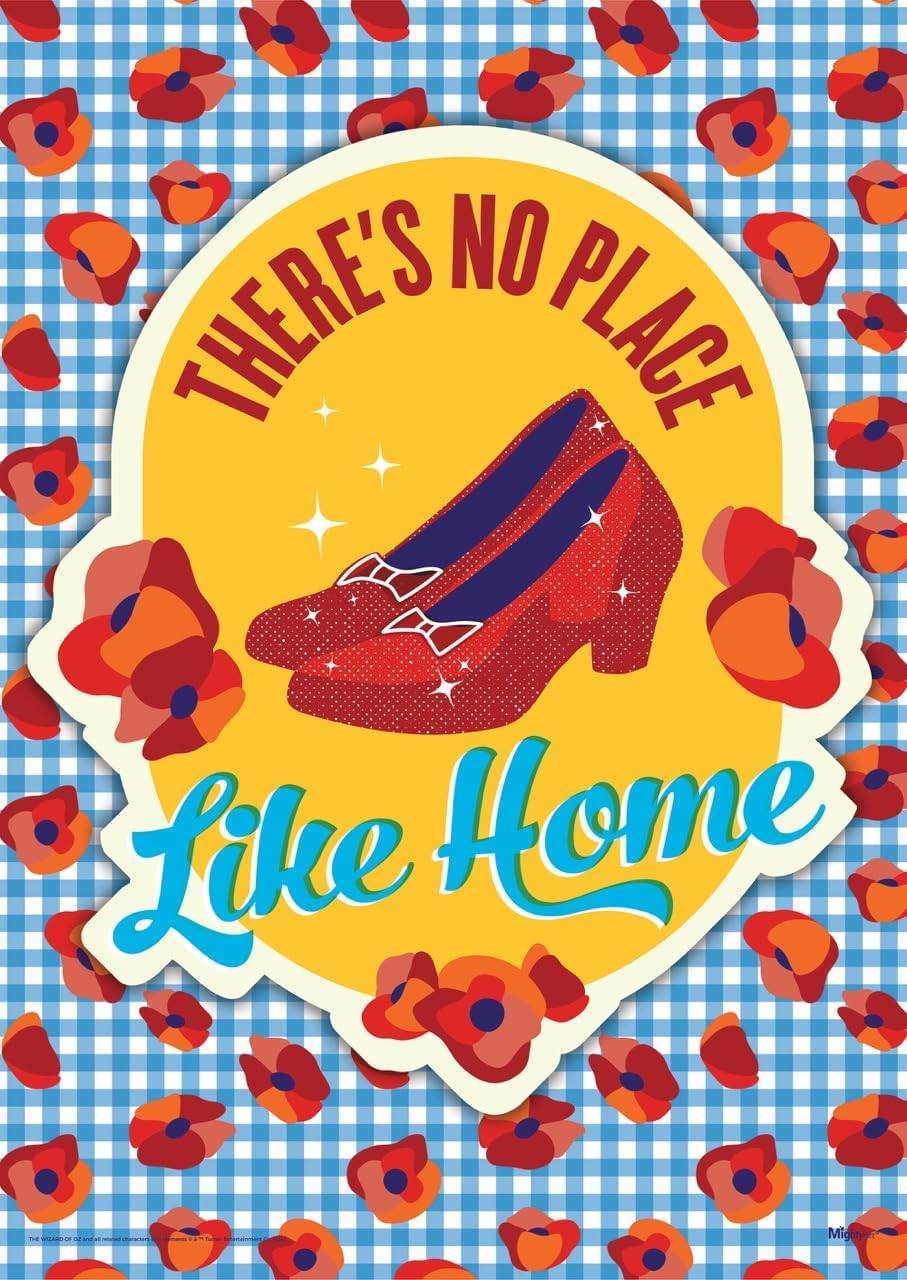 MIGHTYPRINT The Wizard of oz There's No Place Like Home 17 x 24 Wall Art