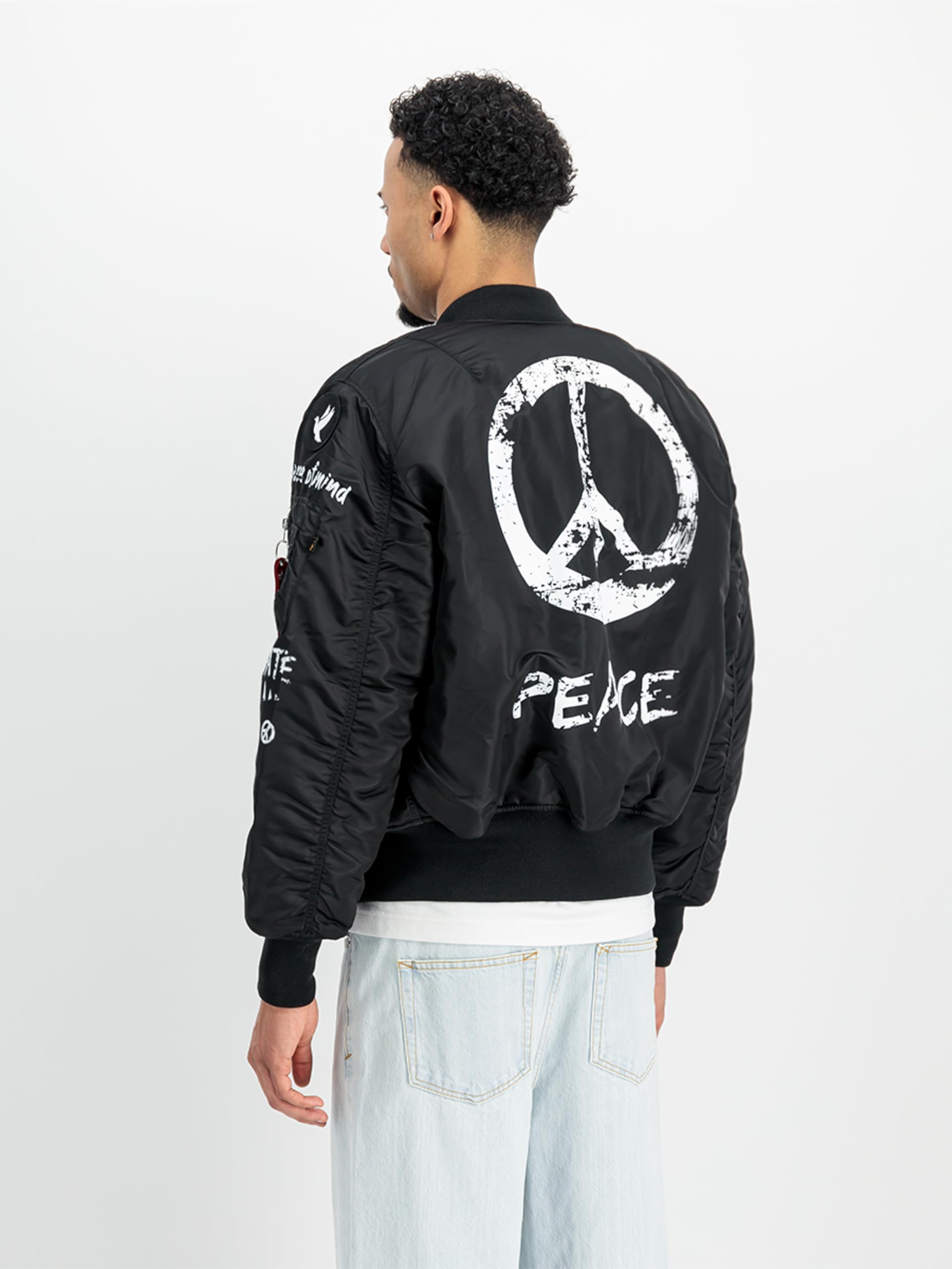 ALPHA INDUSTRIES Ma-1 Peace Chaqueta bomber Hombre (Pack de 1)