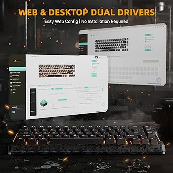 Amazon.com: ATTACK SHARK R68HE 60% Wired Rapid Trigger 8K