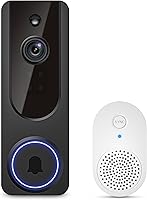 Hubposh Wireless Doorbell Camera with Indoor Chime, Battery Powered, AI Human Detection, 1080P Night Vision, 2-Way Talk