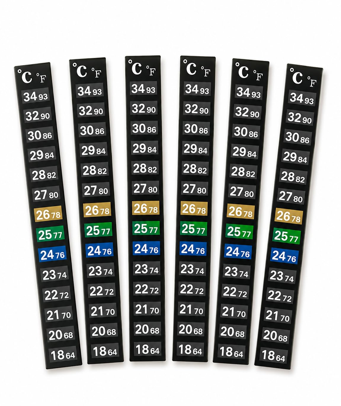 6PCS Aquarium Thermometer Strips with Strong Adhesive Backing for Tropical Fish Tanks and Aquatic Habitats-picture-25