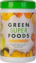 Superalimentos Verdes | Suplementos de Frutas e Legumes | Suplementos Energ&eacute;ticos Naturais | Vitaminas e Minerais | Espinafre, Spirulina, Beterraba, Manga, Grama de Trigo, Ch&aacute; Verde | 100% N&atilde;o-OGM 300g