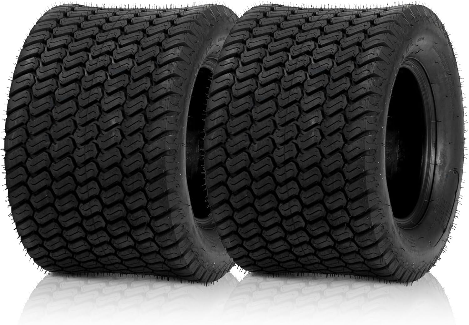 MOTORHOT Set of 2 Lawn Mower Tractor Tires 20x12.00-10 4PR Lawn & Garden Golf Cart Turf Tires Tubeless 20x12x10