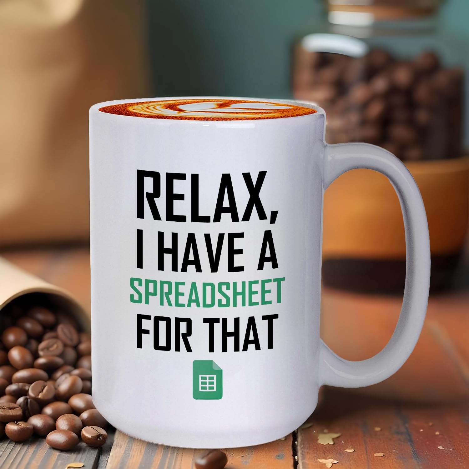 Relax I Have A Spreadsheet For That Mug Funny Accountant Boss Coffee Mug Gifts For Boss Coworker Employee Funny Excel Mug Accounting Gifts For Birthday Spreadsheet Tea Cup Work Humor Office Gift - Image 5