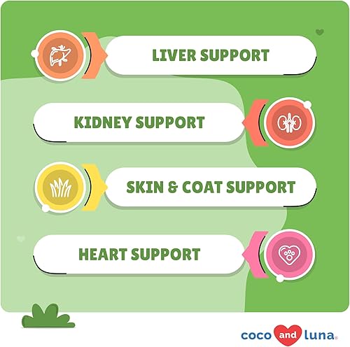 Miniatura 8 de Cardo mariano para perros  90 masticables suaves  Apoyo hepático y renal  Apoyo hepático con EPA y DHA  Desintoxicación  Suplemento hepático para