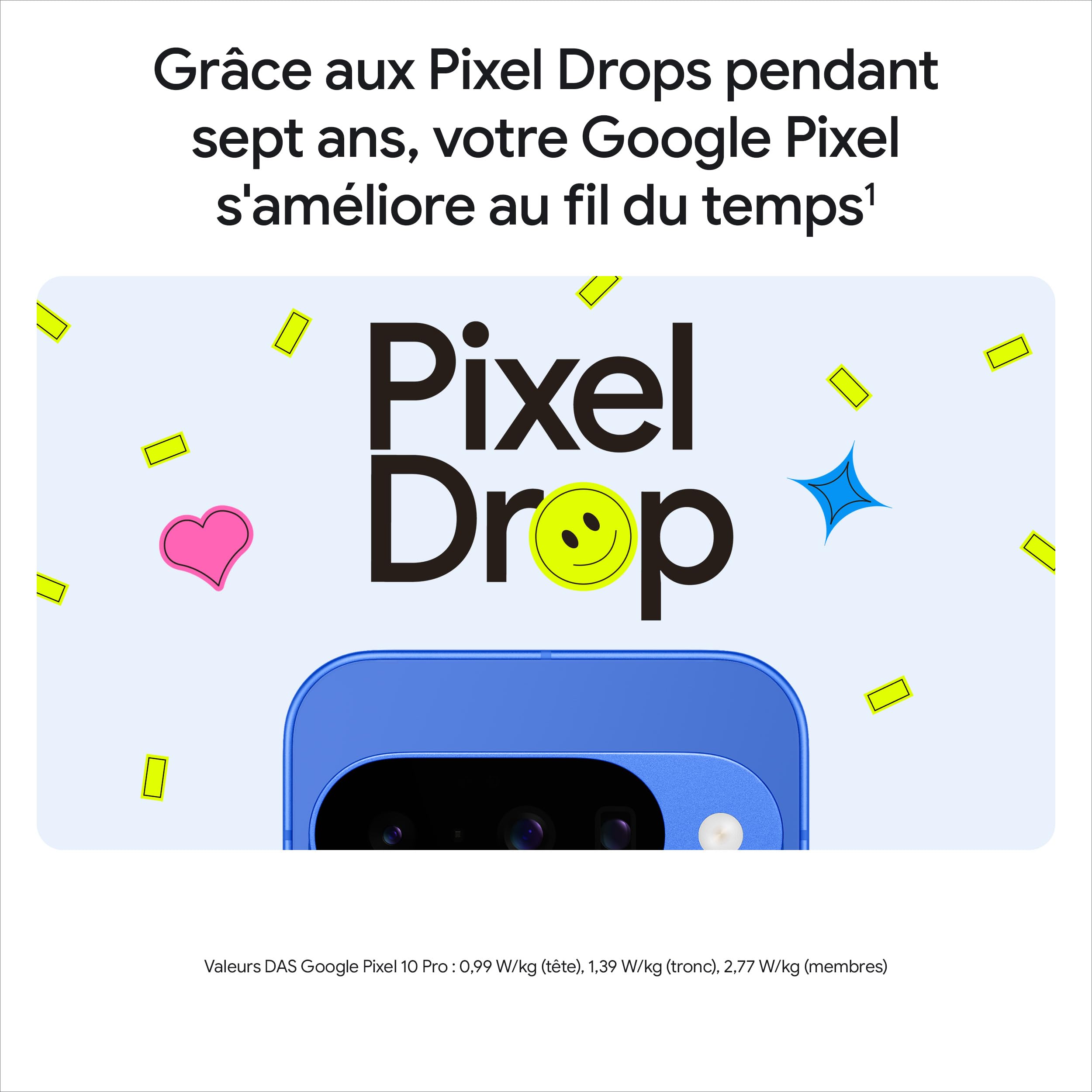 Google Pixel 10 – Smartphone Android débloqué avec Gemini, Triple Appareil Photo arrière avancé, Plus de 24 Heures d'autonomie et écran Super Actua 6,3″ – Noir Volcanique, 128GB
