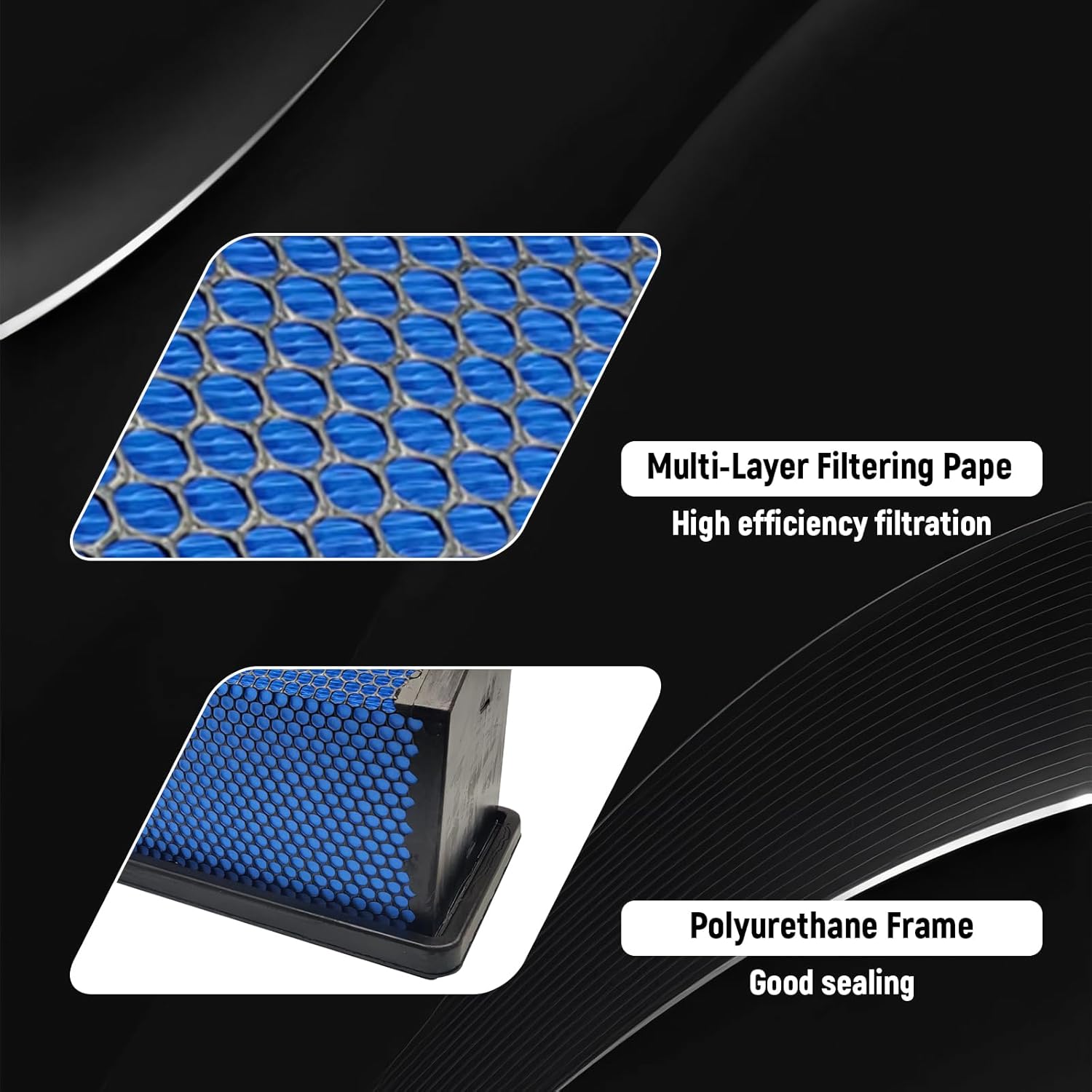 P629641 Engine Air Filter Kit Fit for 2001-2018 Freightliner Coronado Engine Air Filters Replaces WA10926 336867002 336867010 p616380