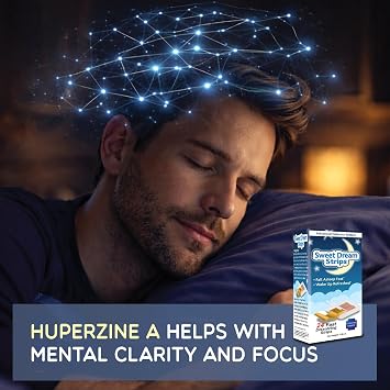 Essential Source Sweet Dream Melatonin Sleep Strips, 24 Count | Fast Dissolve Sleep Aid, Relaxation & Restful Nights, Water-Free Oral Strips, Rapid Absorption