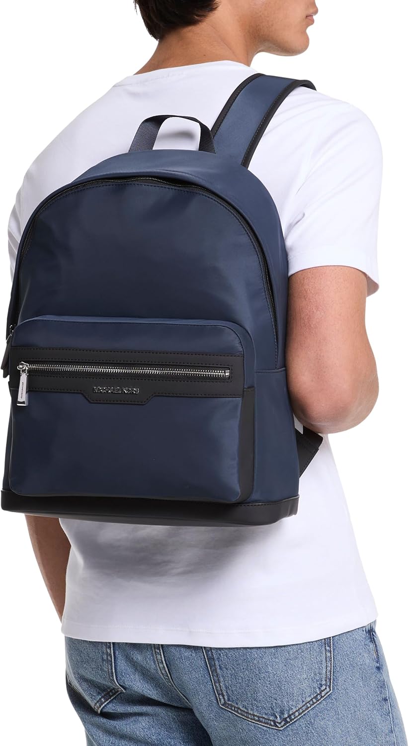 Michael Kors Men's Malone Backpack, Navy, One Size - Image 4