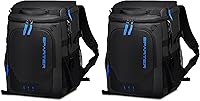 Vista 10 de SPARTER - Mochila enfriadora aislada a prueba de fugas para 33/49 latas, bolsa térmica con 2 compartimentos aislados, mochila de playa, viaje