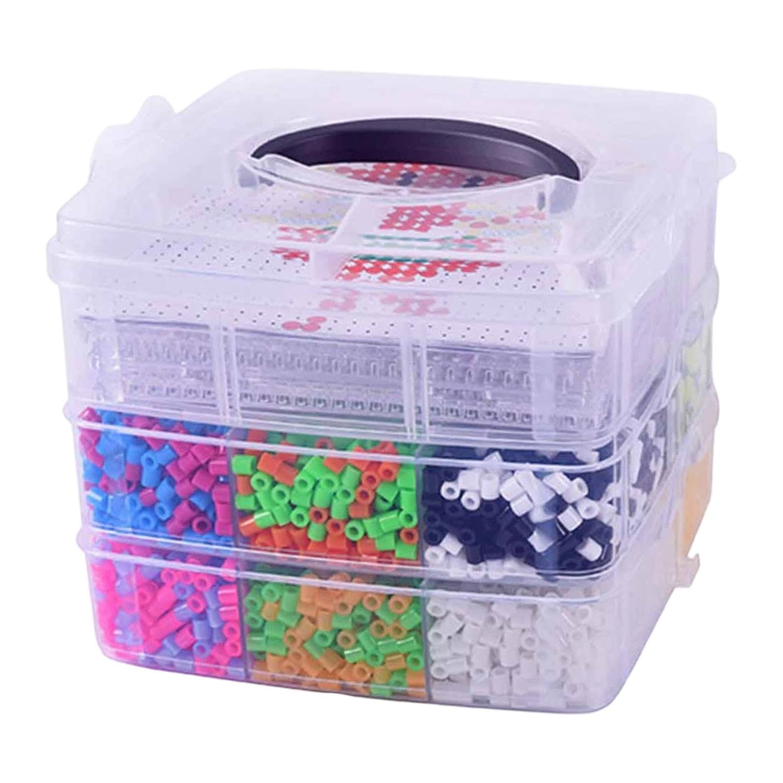 Kit de Perles à Repasser avec étui, Cadeau pour Filles et Garçons, Puzzle, Jouet, Perles à Repasser avec étui