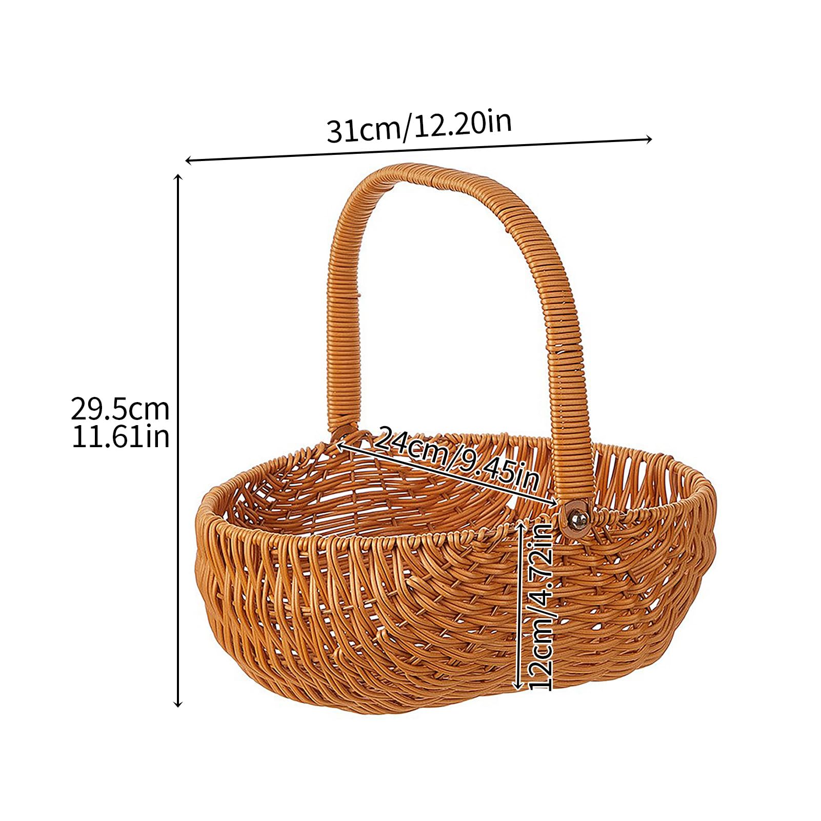 Amazon.com: MEUMITY Wedding Flower Girl Basket Set,Wicker Rattan