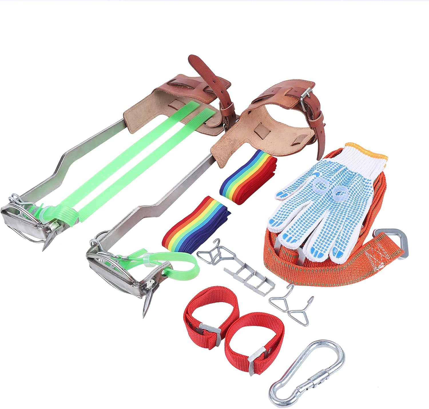 Buy DENEST Upgraded Tree Climbing Spikes,NonSlip Tree Climbing Gear