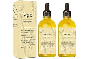 Veganic Natural Hair Growth Oil, 2PCS for Dry Damaged Hair