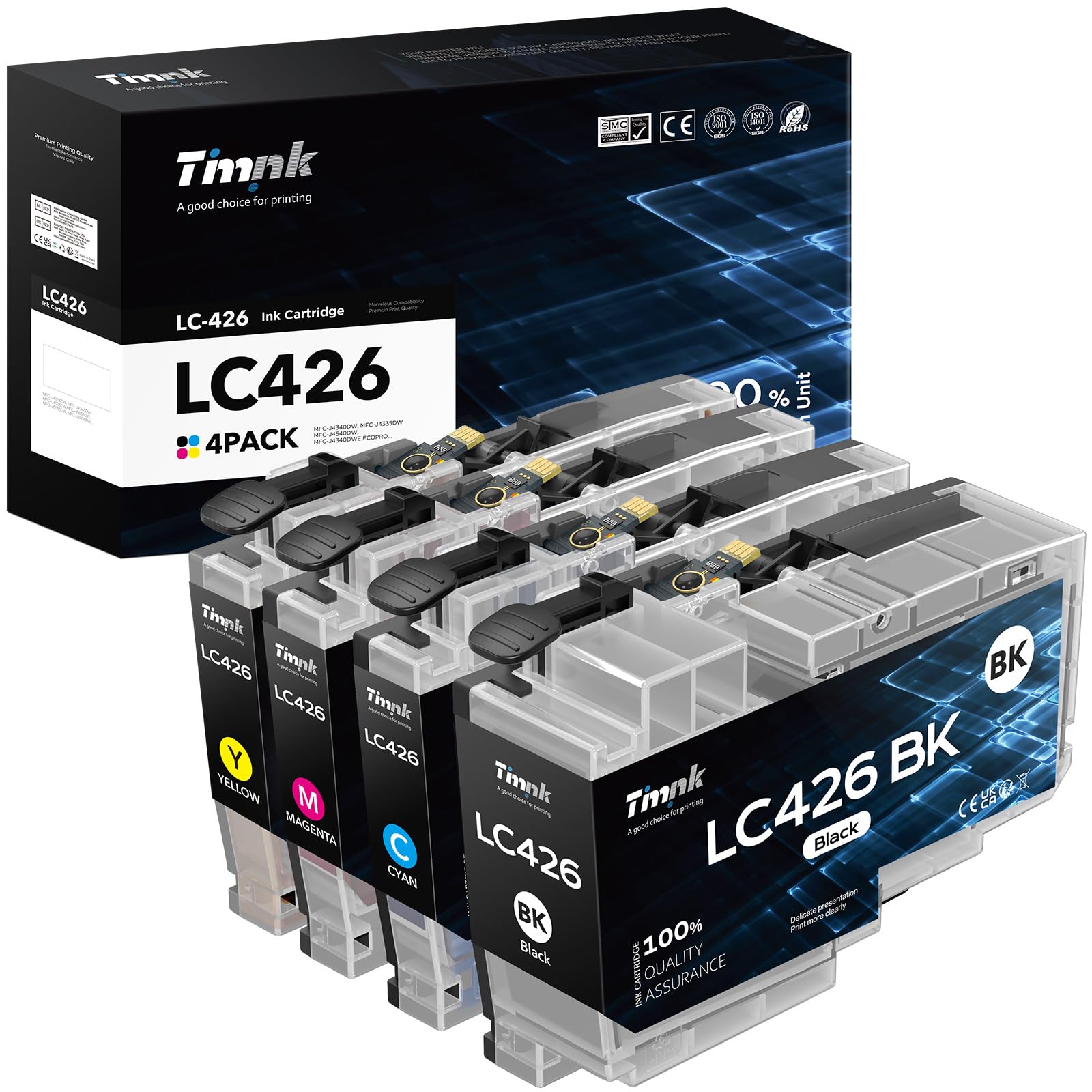 DOUBLE D LC426XL Tintenpatronen Für Brother Drucker – Kompatibel Mit MFC-J4540DW, J4335DW & Anderen
