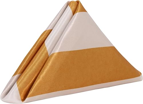 Miniatura 19 de YOUR CHAIR COVERS - Servilletas de tela de satén lavables de gran tamaño de 20 pulgadas, con dobladillo, reutilizables, para restaurantes, cenas