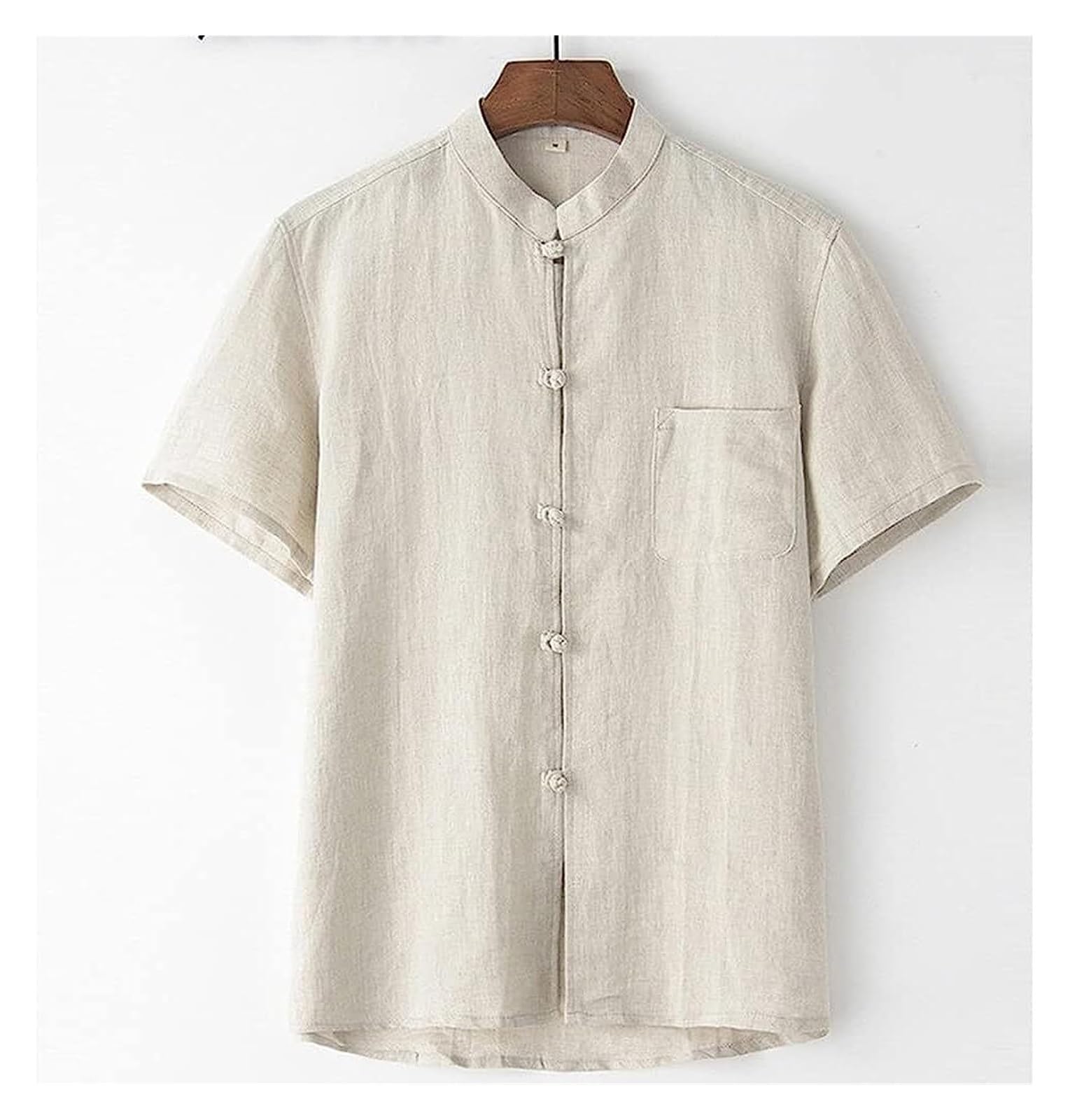 Letnia bawełniana pościel Tai Chi jednolite krótkie rękawy chińskie(Black,XXL)