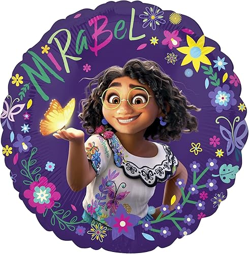 Miniatura 5 de Suministros de fiesta de cumpleaños de Encanto globos de fiesta de Isabella para decoraciones de fiesta de cumpleaños globos de papel de aluminio