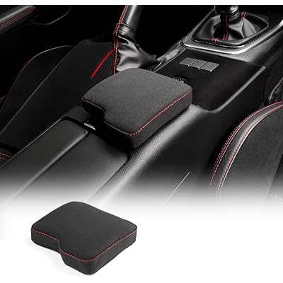 KUNGKIC for MT Toyota GR86 Subaru BRZ 2022 2023 2024 2025 Soft Armrest Pillow Auto Center Console Cushion Pad Automotive Interior Accessories 9002 Color Italian Suede