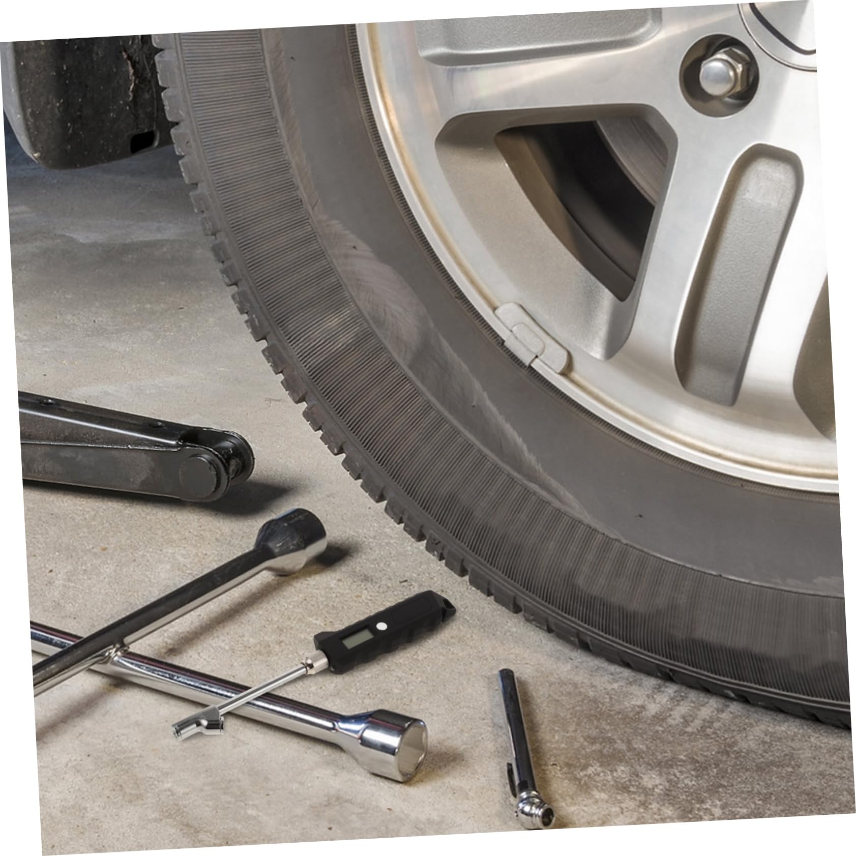 Manomètre Numérique de Pression de Pneu Robuste pour Camion Rv Voiture Affichage Clair Construction Abs et Mesure Précise Jusqu à Psi