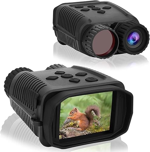 Miniatura 1 de WUJIBAGUA Mini prismáticos digitales de visión nocturna dispositivo infrarrojo telescopio de caza 4X zoom día noche doble uso gafas de visión