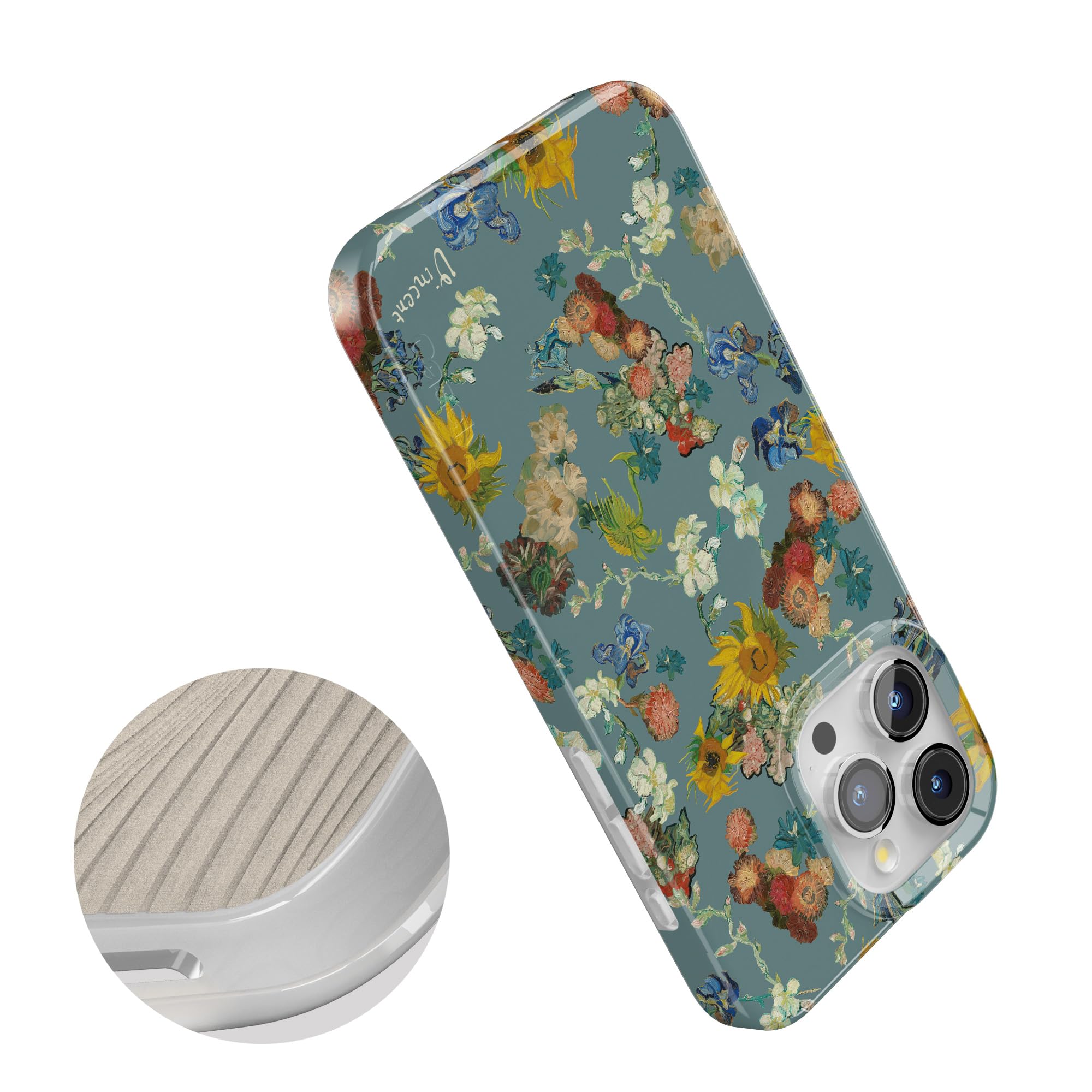 Casely IPhone 13 Hülle – Limited Edition Van Gogh Blumen – MagSafe Kompatibel & Super Schlank