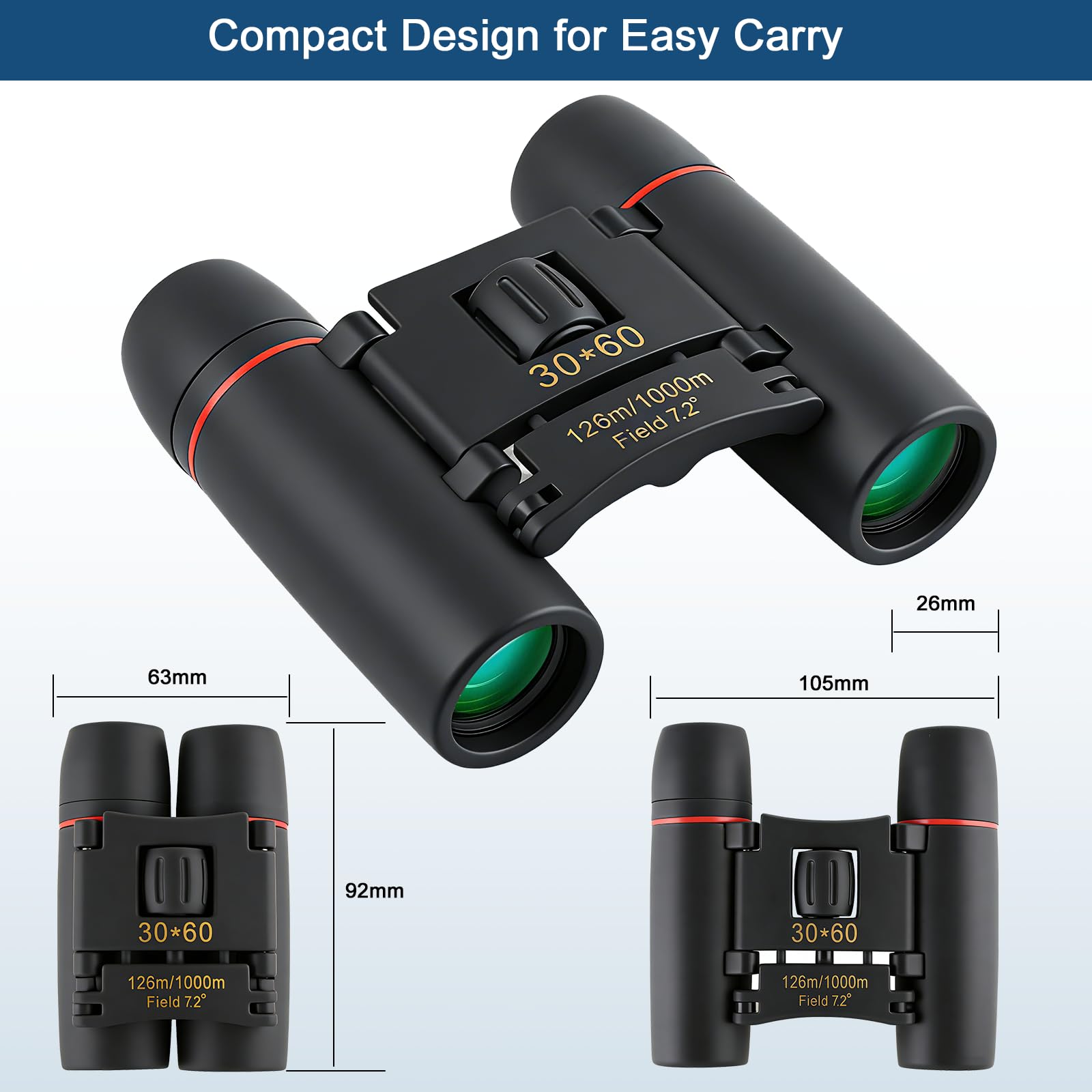 浦坂【30mm】⭐︎ミニ龍眼天珠⭐︎ギベオン6mm2個セット Amazon.com : 30x60 Mini Compact Binoculars for Adults Kids, HD