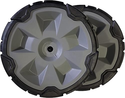 Toro Paquete de 2 ruedas delanteras originales OEM 140-2355 de 8 pulgadas para cortacésped reciclador de 22 pulgadas 21462 21464 21465 21466 21466T