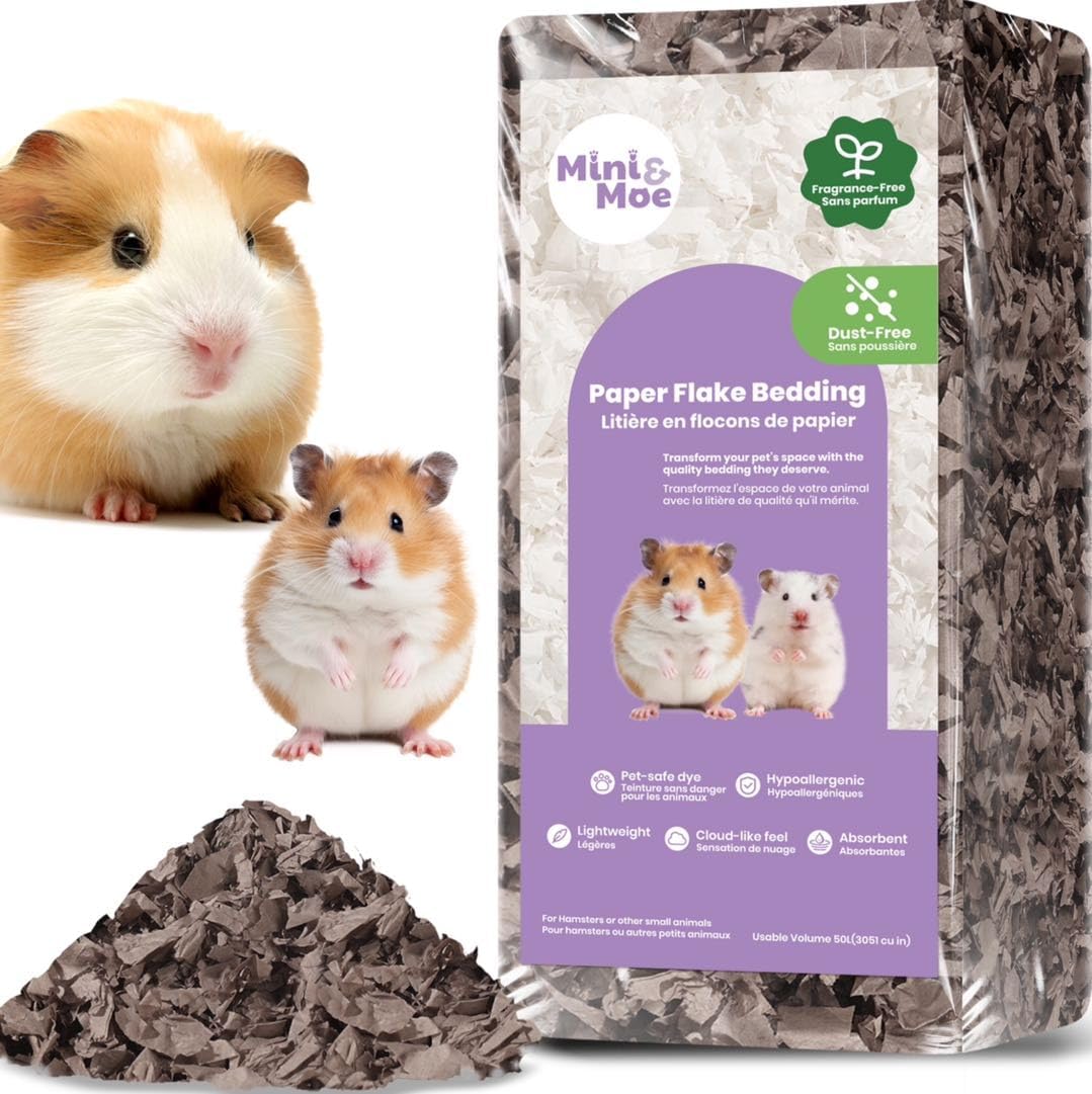 Ropa de cama para hámster de 25 litros: libre de polvo y con control de olores, papel natural absorbente de humedad, ropa de cama para mascotas pequeñas, para cobayas, hámsteres, conejos y animales pequeños
