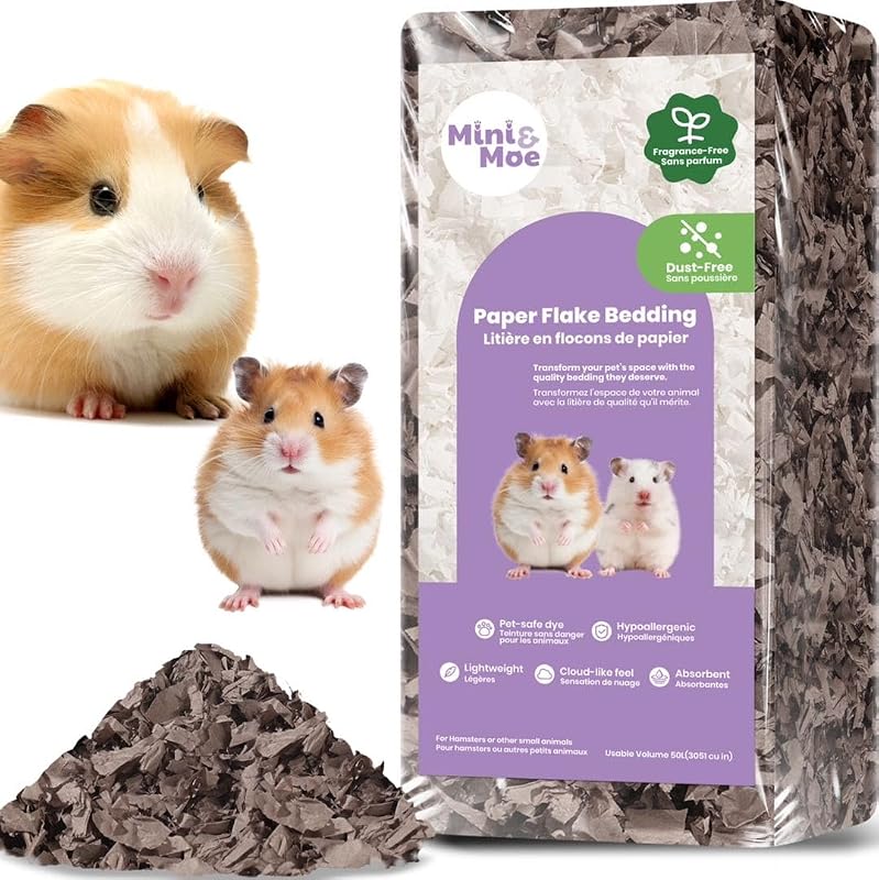 Ropa de cama para hámster de 25 litros: libre de polvo y con control de olores, papel natural absorbente de humedad, ropa de cama para mascotas pequeñas, para cobayas, hámsteres, conejos y animales pequeños