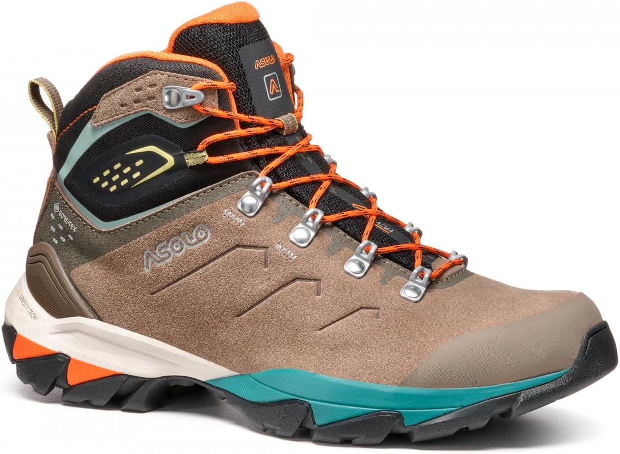 ASOLO Women's ACADIA MID LTH GTX Lace-Up Ankle-High Outdoor Hiking Boots with Water-Resistant Suede Upper, Breathable Lining
